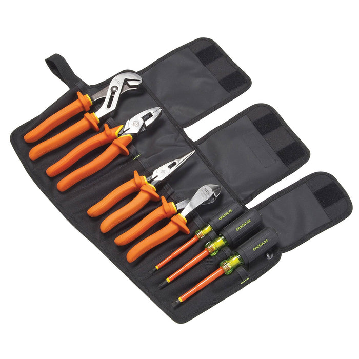 7 Piece Insulated Electricians Kit, Pliers, Screwdrivers and Cutting Pliers