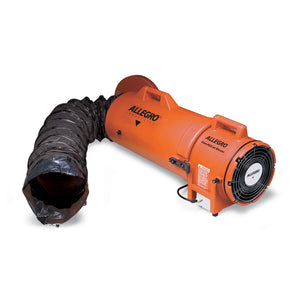 8″ Axial Explosion-Proof (EX) Plastic Blower w/ Compact Canister & Ducting